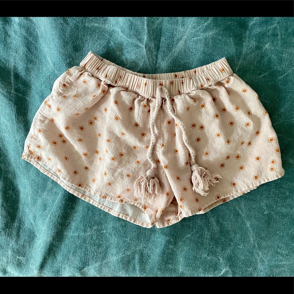 RYLEE + CRU Linen summer shorts SZ 8-9 (fits 5-7)